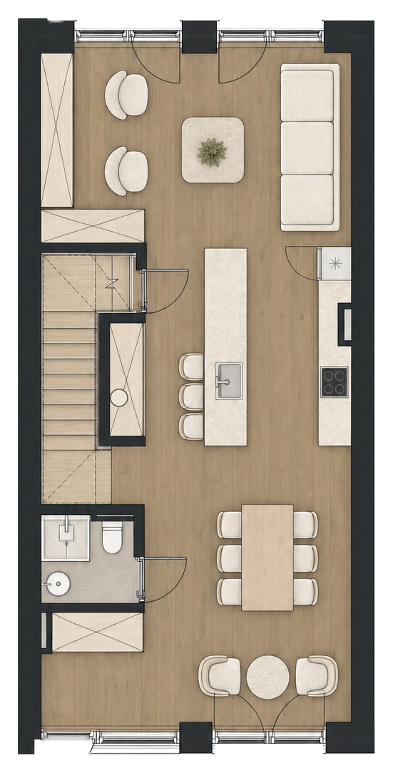 B3, Floor 1, plan